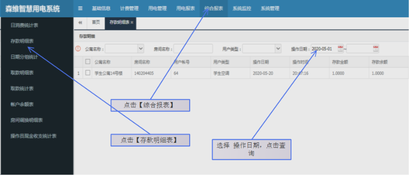 遠程售電係統界麵